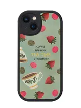 フランス風レトロな文芸スタイルのキッズモチーフiPhoneケース【全包タイプ・柔らかいシリコン】
