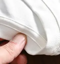 デザイナーライン ベア刺繍 メンズオシャレコットンラウンドネック半袖Tシャツ【夏用・フィット】