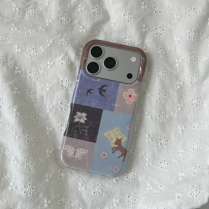 向日葵とリリーフラワーのデザイン！春の雰囲気を楽しむiPhone用スマートフォンケース【防衝撃・柔らかい素材】