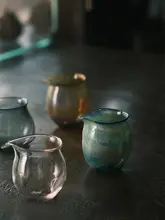 手吹きガラス製公道杯【銀彩デザイン・均一飲み口】