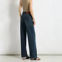 四方ストレッチデニムパンツ【スリムフィット・レディース】（セットアップ対応）