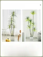 高級感あるフェイクグリーンプランツ 千年木【リビング装飾用・造花・龙血树・インドア用】