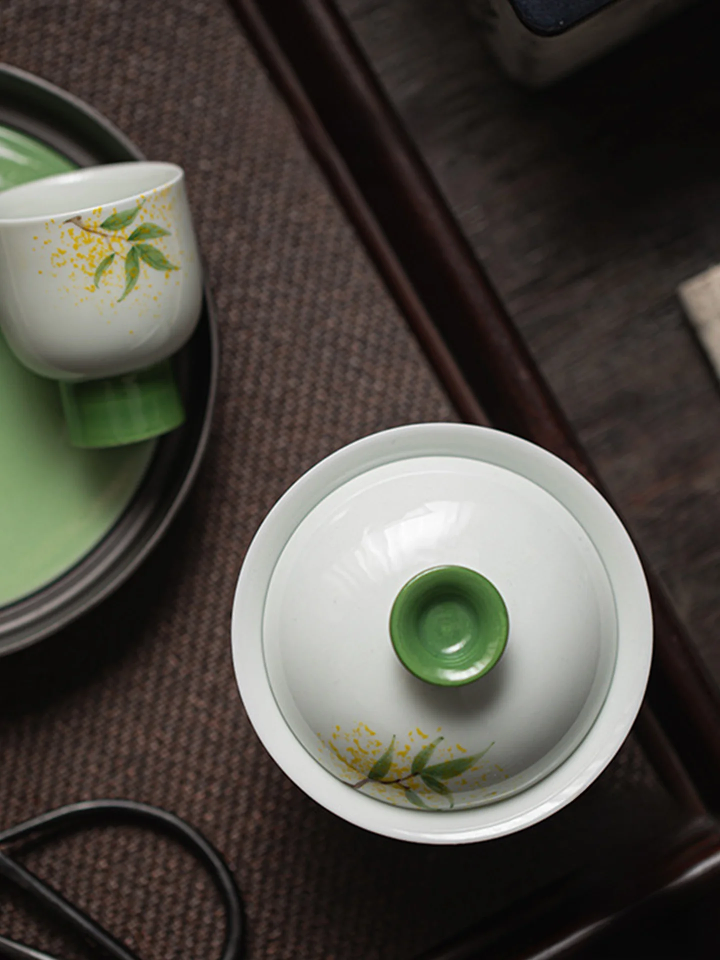 手描きの白瓷桂花茶碗：陶器製の褐色デザインが特徴となる小物の選択基準