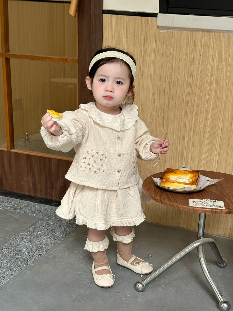 春用長袖カーディガン付きドレスパンツ：新生児寝るときの服装選びに最適なアイテム