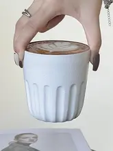 レトロ和風 手作り粗陶マグカップ【シンプルデザイン・コーヒー・ティーカップ】