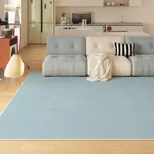ラグ リビング 寝室 拭ける お手入れ簡単 シンプル 無地 パステルパープル 上品