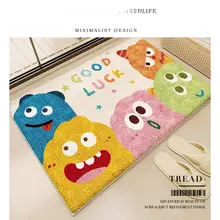 加厚カートンデザインのバスマット【洗いやすい・模造羊毛】