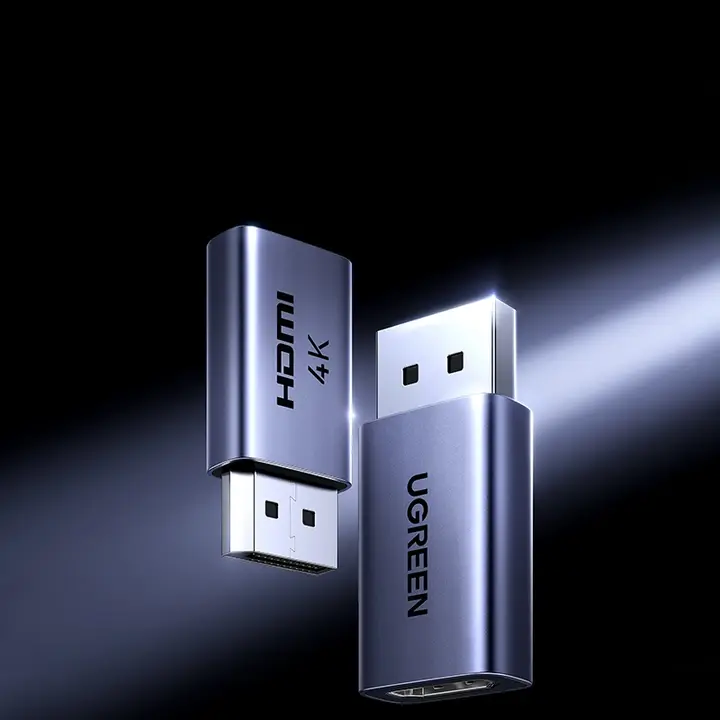 DisplayPort HDMI 変換アダプタ 4K対応 高画質 デスクトップPC デュアルモニター グラフィックボード 「UGREEN」