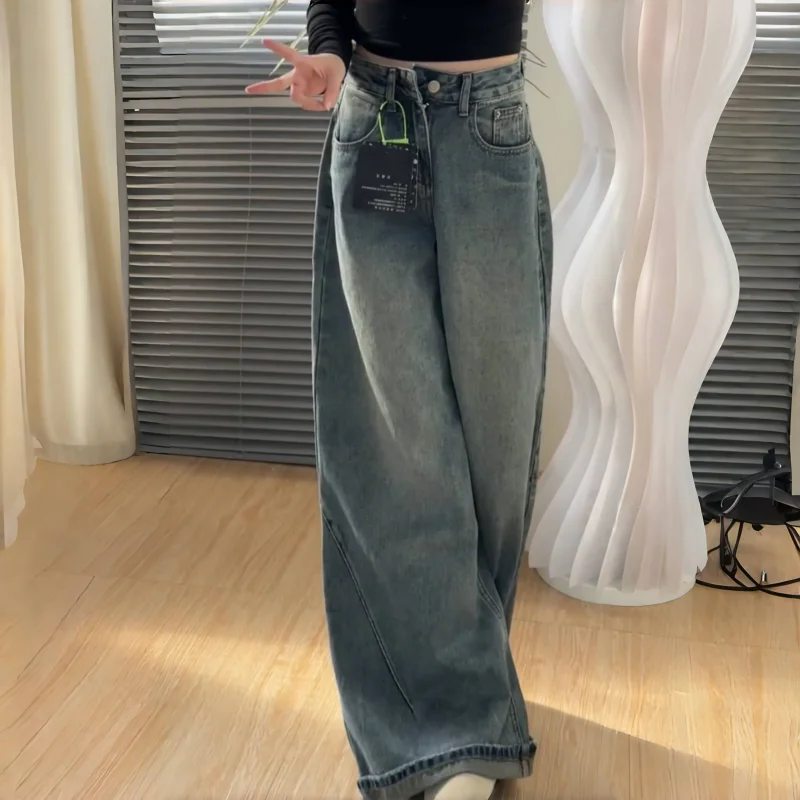 高身長向けアメリカンスタイルのワイドレッグデニムパンツ：40代女性に最適なフィットシルエットの実用性を検証