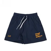 SLAMBLE メンズ 夏用 メッシュ 無地 スポーツショートパンツ【カジュアル バスケットボール用】