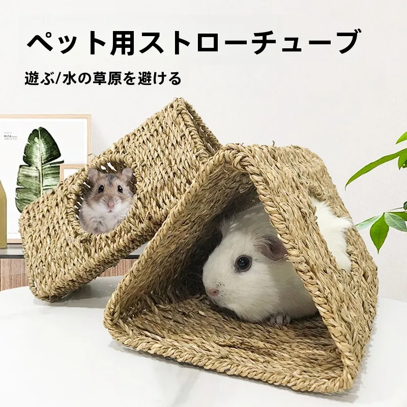 小動物の隠れ家をどう選ぶ？水草編みトンネルが  もたらす、心の落ち着きとは