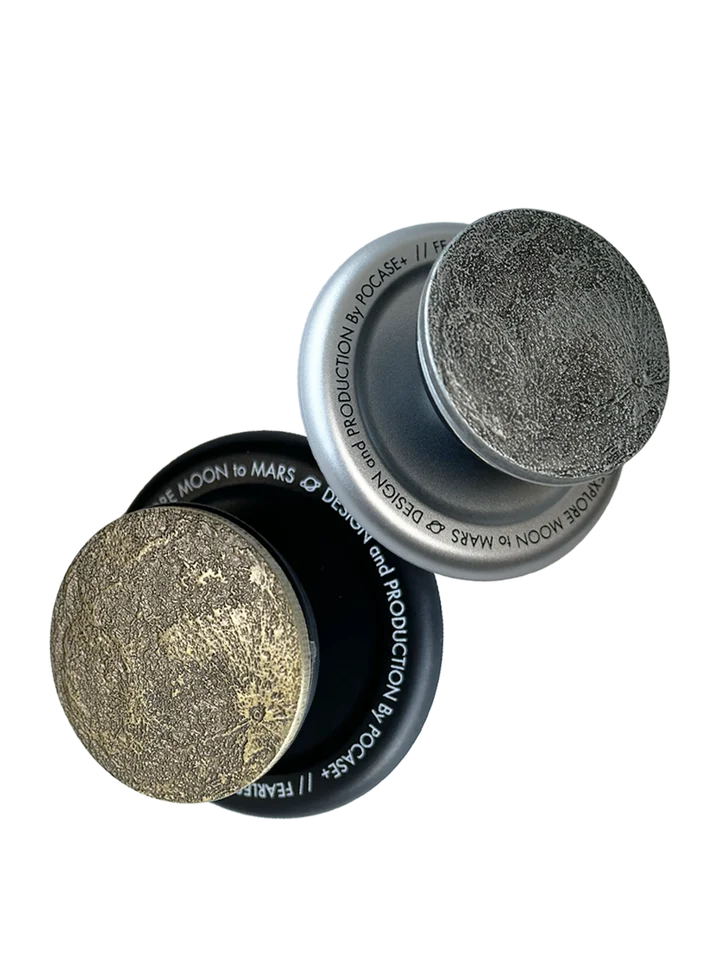 金属製マグセーフスマホスタンド【月形・16p・マット仕上げ・強力磁吸・リング型・伸縮可能】