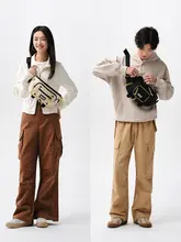 森马 メンズ ポーチバッグ【カジュアルデザイン・防水・2色使い】