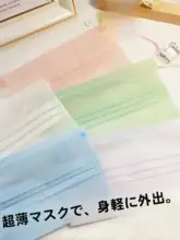 軽量二層構造の紫外線防止マスク【マカロンカラー・透湿性・小顔効果】