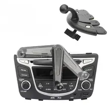 車載用スマホナビスタンド【CDスロット取り付け・ワイヤレス充電対応】