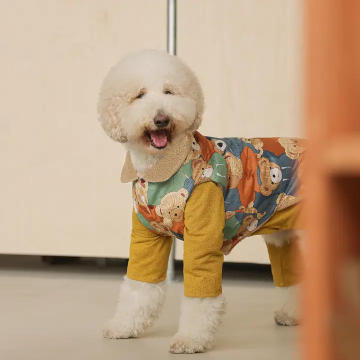 リバーシブル 中大型犬用ジャケット【秋冬用・ラブラドール、ゴールデンレトリバー、ハスキー対応】