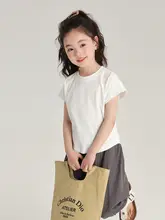 女の子用 夏のトッパー【短袖・プレーンカラー・極上の柔らかさ】（セットアップ対応）