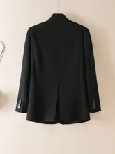 高級感あるVネック長袖ジャケットとストレートワイドパンツの二重奏（セットアップ対応）