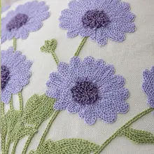 アメリカン田舎風刺繍花柄クッションカバー【リビング用・ソファ用・フラワーデザイン】