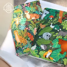 手帳カバー 布製 アニマル柄 かわいい 手帳ケース ギフト プレゼント 文房具