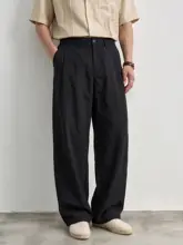 高級感あふれる軽量パンツ【メンズ・ストレートカット・通気性・クールタッチ】（セットアップ対応）