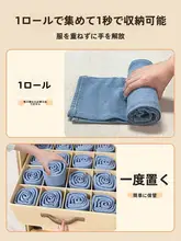 衣類収納ボックス【折りたたみ式・2段・仕切り付き・クローゼット用】
