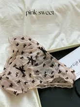 ファッションレース女性用三角パンティ【セクシー・透け感・調節可能なストラップ】