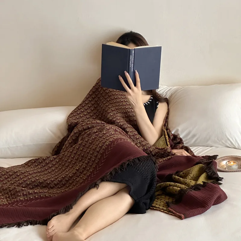 おしゃれな絨毯を選ぶときに迷う？レトロな全棉ガーゼブランケットが解決する3つの理由