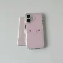 可愛い豚のデザインのiPhone用ケース【ピンクドット・衝撃吸収・iPhone対応】