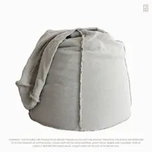 現代風の木製ラウンジソファ【リネン製・チューブ型・ウエアラー用】
