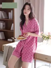 夏用の短袖パジャマ【極上の柔らかさ・純綿・ルーズフィット】