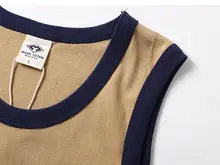 ヴィンテージ風ウォッシュコットン無地ノースリーブTシャツ【男性用・スポーツ・カジュアル】