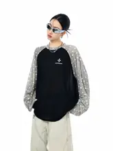 長袖Tシャツ レディース 水玉柄 ラグランスリーブ バイカラー UVカットトップス 通気性 凹凸素材 紫外線対策 夏 「ICH MODE」