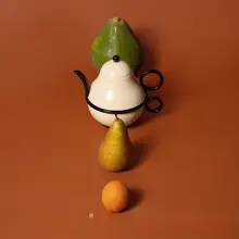 Suomu デザインの一人用茶具セット【フランス式・親子ポット・ギフトボックス入り】