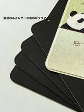 可愛い象のイラスト付きハードタイプマウスパッド【携帯用・オフィスや家庭用・耐汚れ】