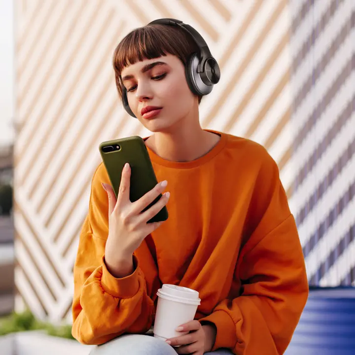 OneOdio A10 Bluetoothノイズキャンセリングヘッドフォン【ワイヤレス・HiFi音質・マイク付き】