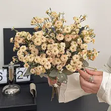 田舎風のバラの造花【ディスプレイ用・ブーケ風】
