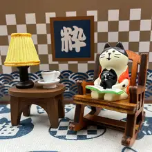 かわいい猫の樹脂飾り【デスクや部屋の装飾に最適・カップル向け】