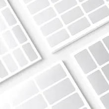 防水手書きアシルバーラベルシール【バスルーム・家庭用収納・分類用】