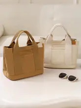 大容量の帆布製手提げバッグ【多ポケット・ママやビジネスシーンに最適】