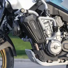 バイク用ハードシェル三角バッグ【取り付け簡単・ツーリング用・ライダー装備】