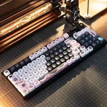 透明カスタマイズメカニカルキーボード ユーザー/使用シーン: 3モードワイヤレスBluetooth スクリーン 付きノブ 静音