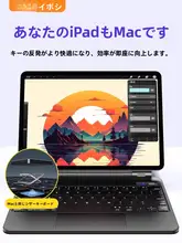 Air7/6対応 妙控キーボード＆iPad用保護ケース【磁吸浮遊・Bluetooth・12.9インチ・高精度タッチ】