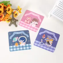 可愛い女の子の刺繍シール【スマホ・手帳・iPad用・DIY自粘布】