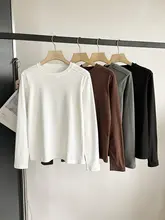 極上の柔らかさの長袖Tシャツ【シンプル・無地・クルーネック】