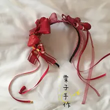 ストロベリージャムデザインのロリータ風ヘアアクセサリー【日常使い・カジュアル・柔らかな質感】