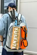 大学生向け 男女兼用 バドミントン・テニス用バックパック【デザイン・スポーツバッグ】