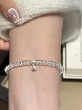 ブレスレット レディース 瓢箪 算盤ビーズ クリアクリスタル キラキラ 上品 合わせやすい