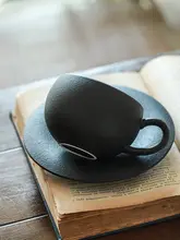 アンティークストーン模様のカフェカップ【陶磁器製・ラテアート・高級感あるデザイン】