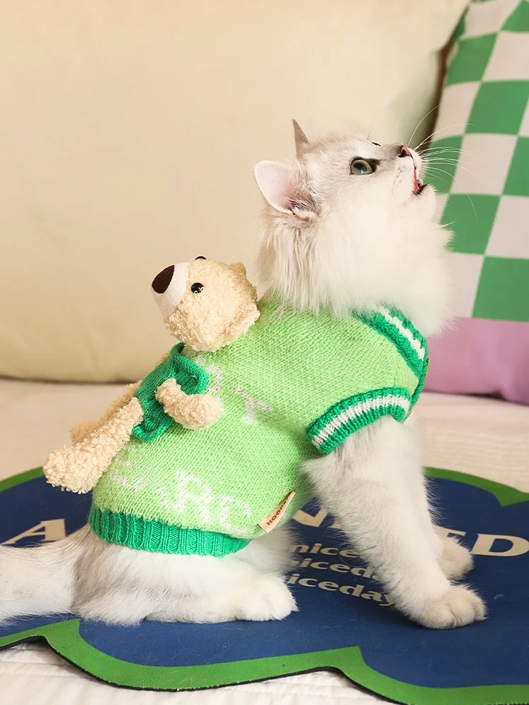 秋用猫服【防毛・暖かい・ポケット付き】：秋冬季节猫の保暖与外出便利性解决方案